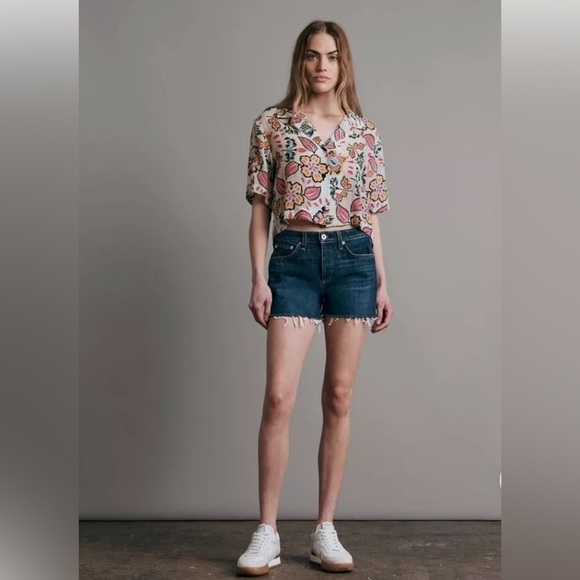 NWT Rag & Bone Dre Low Rise Short, size 34, Color: Cambria, Frayed Hem - Picture 1 of 14